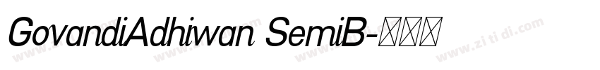 GovandiAdhiwan SemiB字体转换 GovandiAdhiwan SemiB字体转换